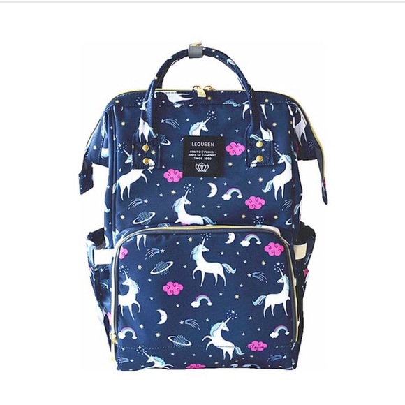 LeQueen Urban Space Unicorn Diaper Bag - Picture 1 of 9